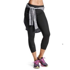 ATHLETA Black Yoga Cropped Pants